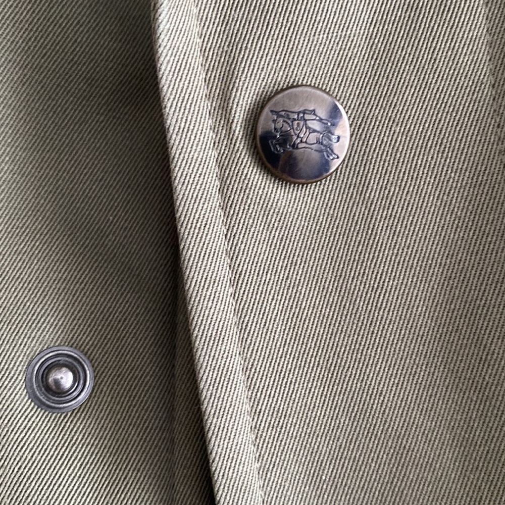 Men’s Burberry (read description) wool lined canvas trench - Picture 9 of 12